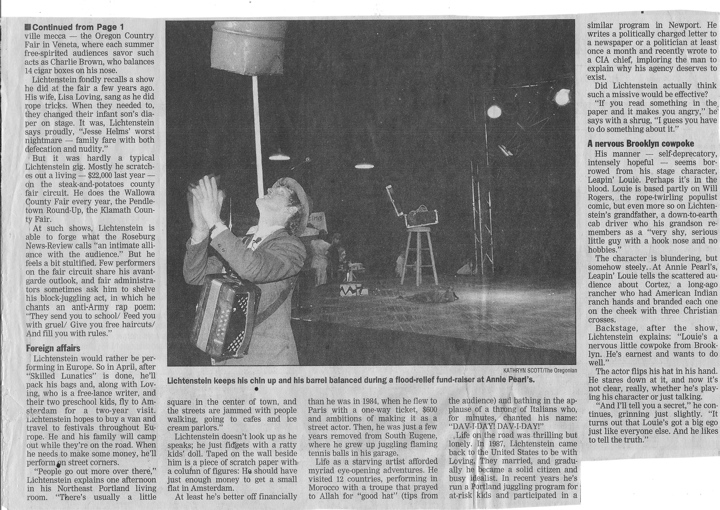 Portland Oregonian continued